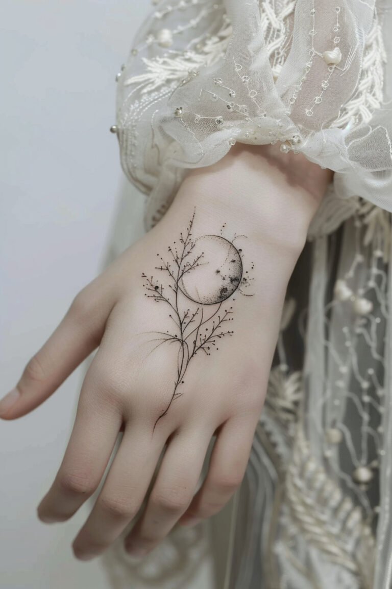 65 Magical Moon Tattoo Ideas for Women to Express Your Inner Goddess ...