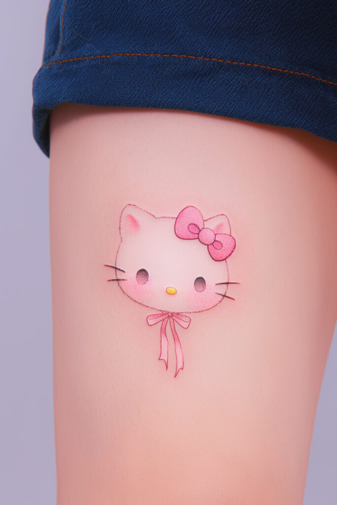 20 Adorable Small Hello Kitty Tattoo Ideas You’ll Want to Copy ...
