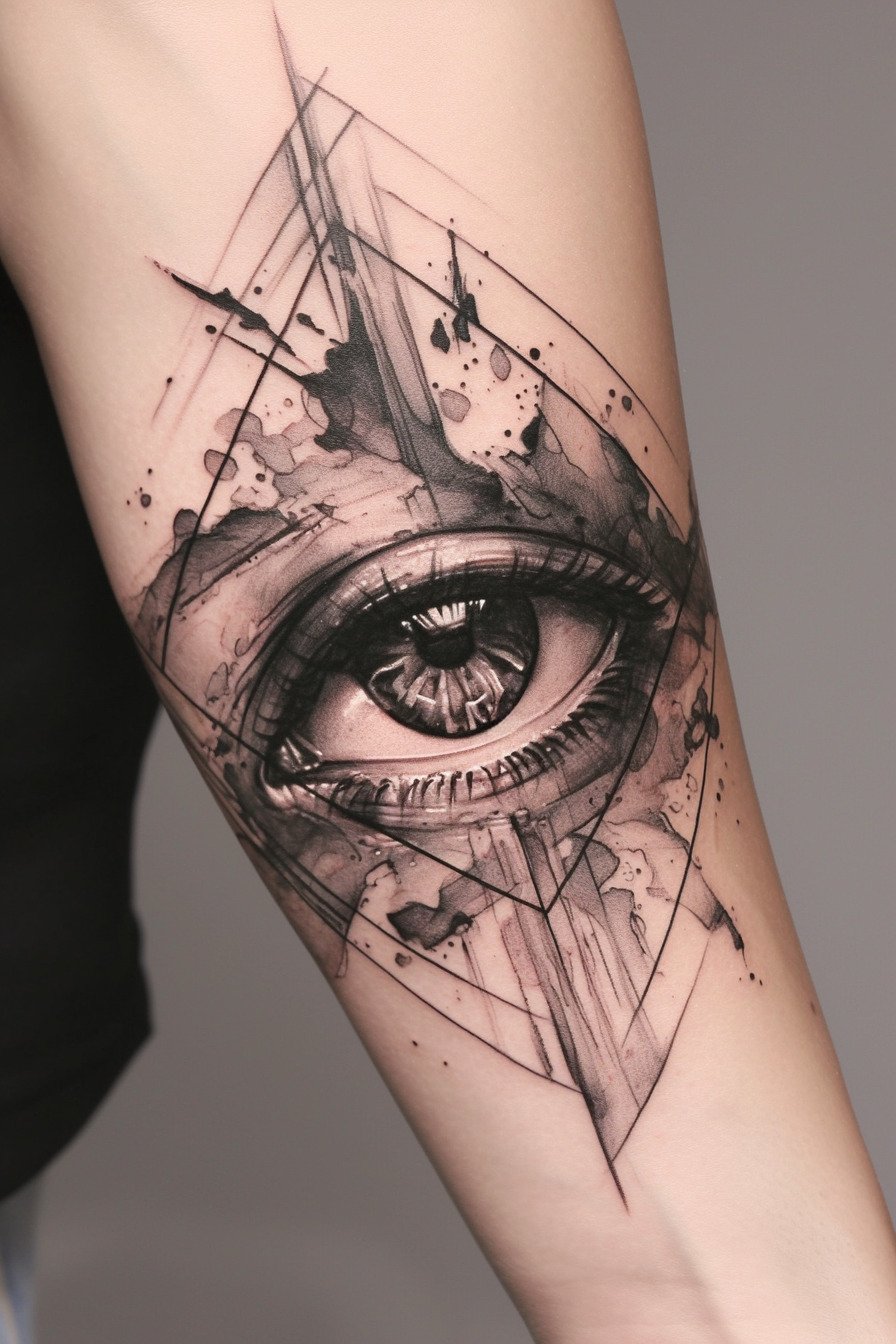 Third Eye Tattoo Ideas for Men Forearm (1)