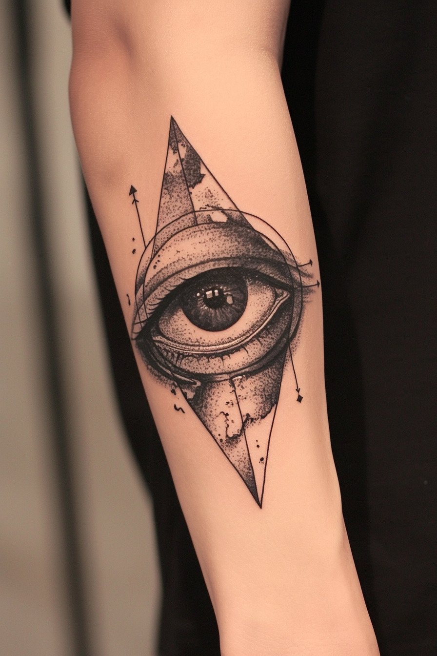 Third Eye Tattoo Ideas for Men Forearm (6)