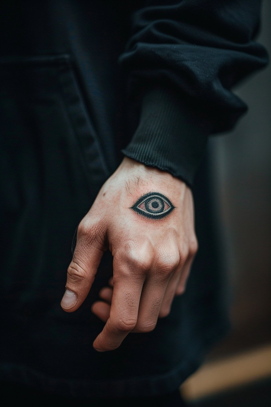 Third Eye Tattoo Ideas for Men Hand (4)