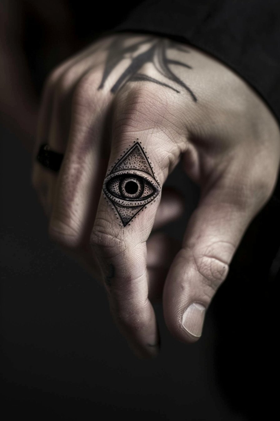 Third Eye Tattoo Ideas for Men Hand (6)