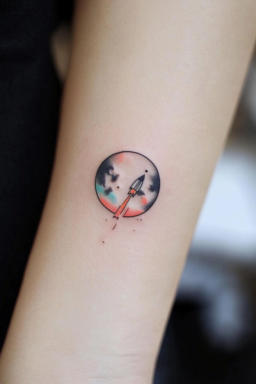 Wrist Moon Tattoo For Women 15