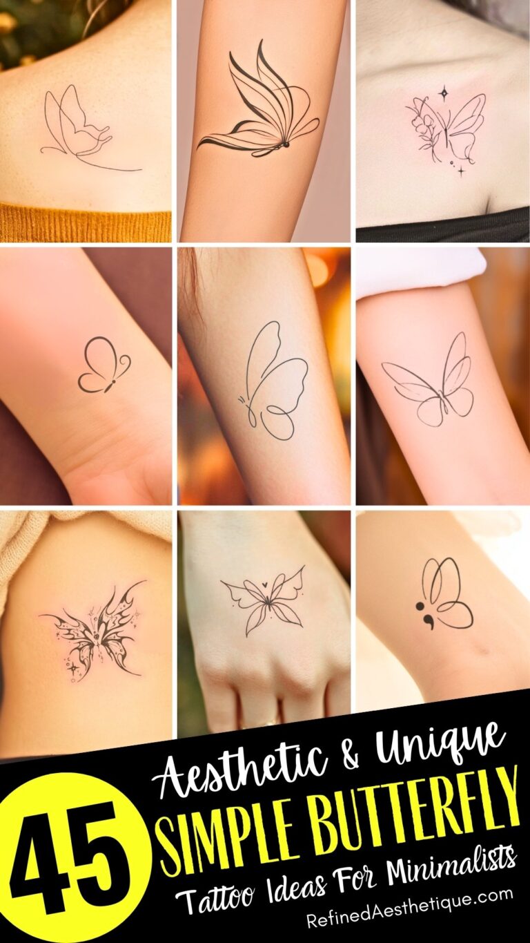 45 Simple Butterfly Tattoos Perfect For a Minimalist Look – Refined ...