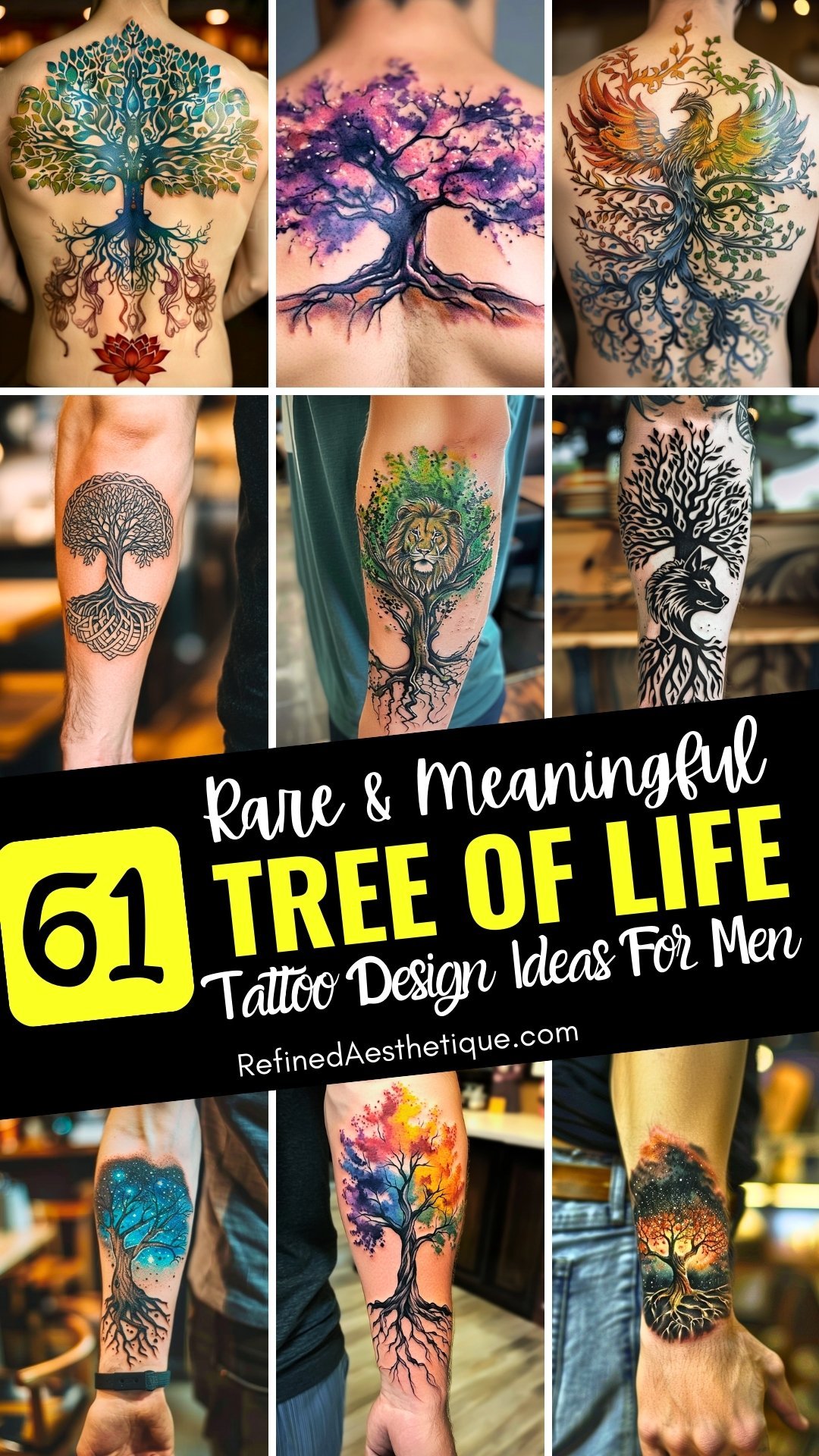 61 Rare & Meaningful Tree of Life Tattoo Design Ideas For Men