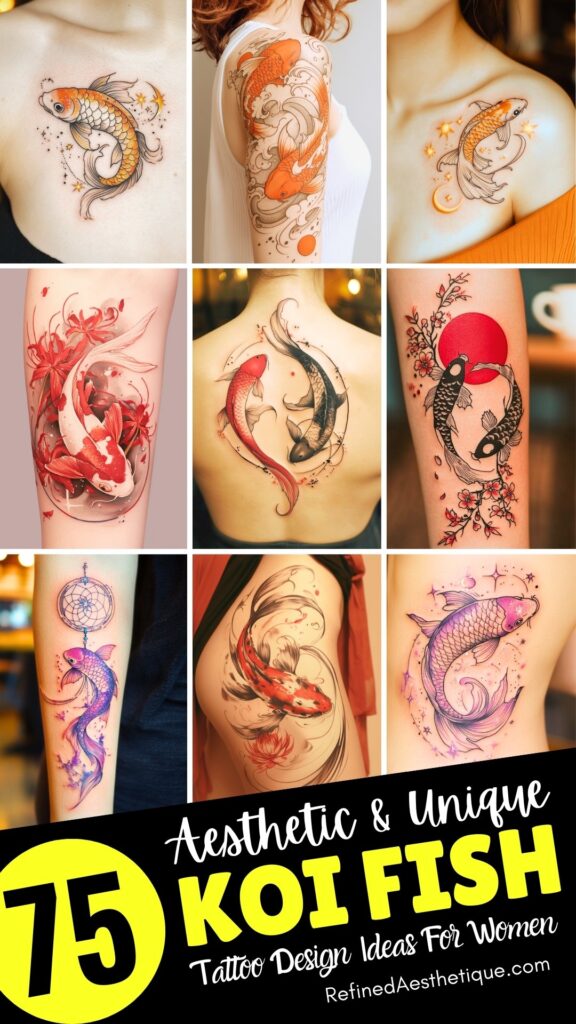75 Uniquely Gorgeous Koi Fish Tattoo Ideas For Women – Refined Aesthetique