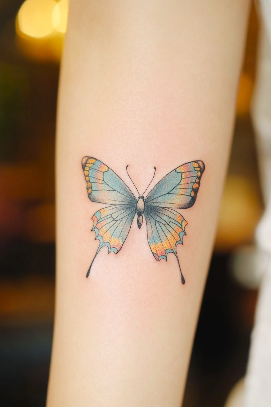 Arm Butterfly Tattoo 1