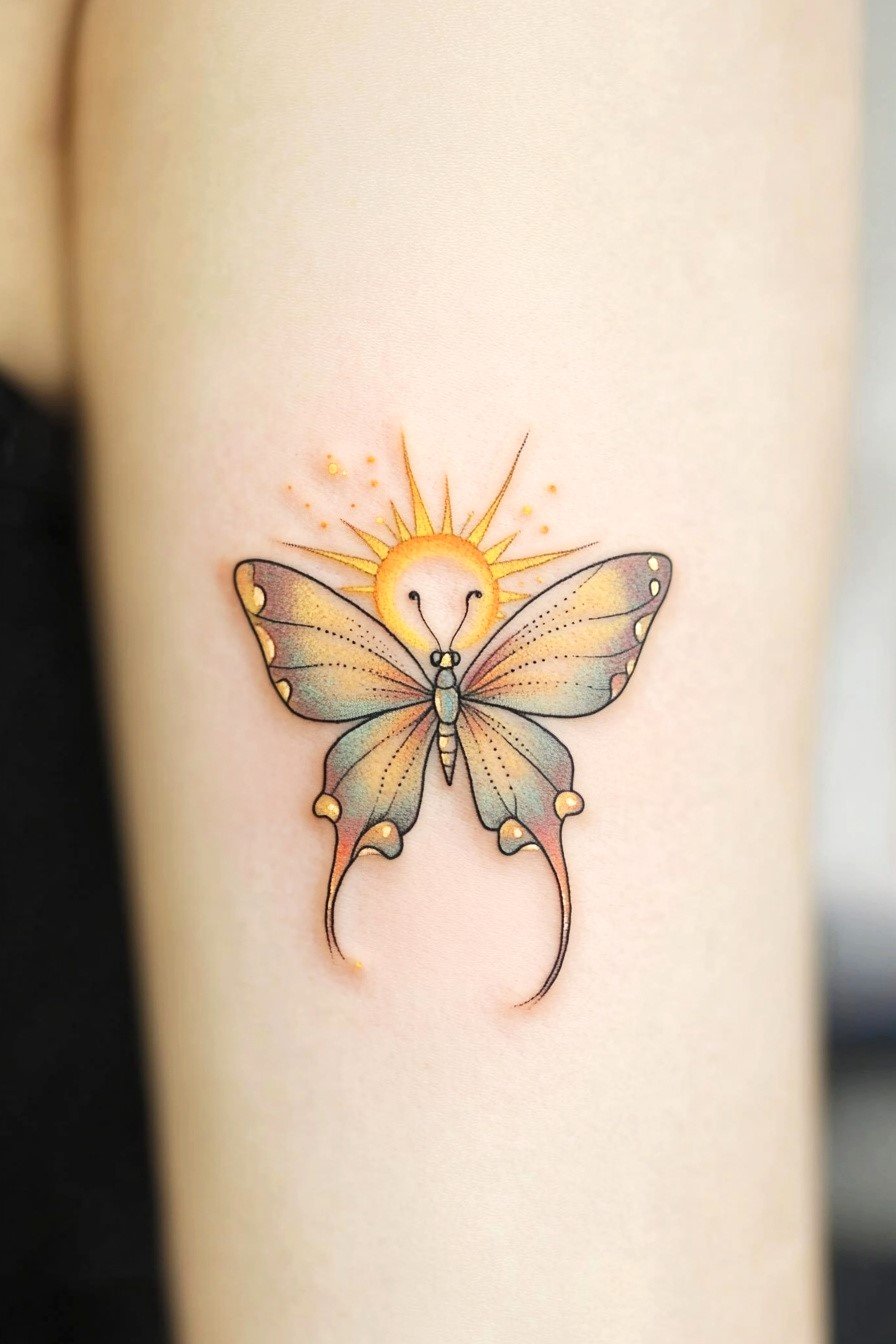 Arm Butterfly Tattoo 10