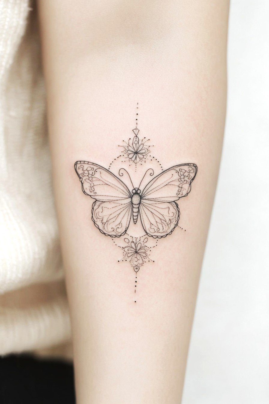 Arm Butterfly Tattoo 12