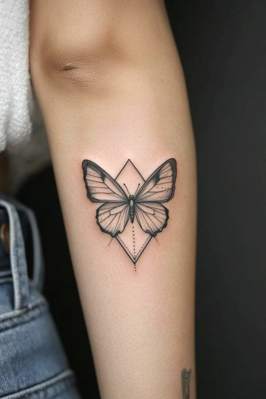 Arm Butterfly Tattoo 14