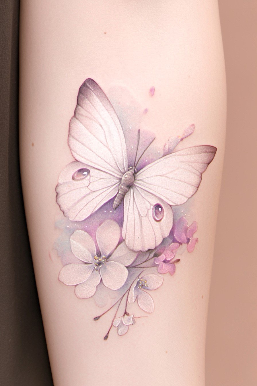 Arm Butterfly Tattoo 16