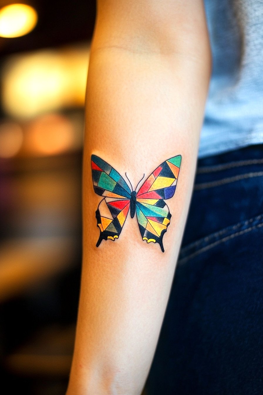 Arm Butterfly Tattoo 2