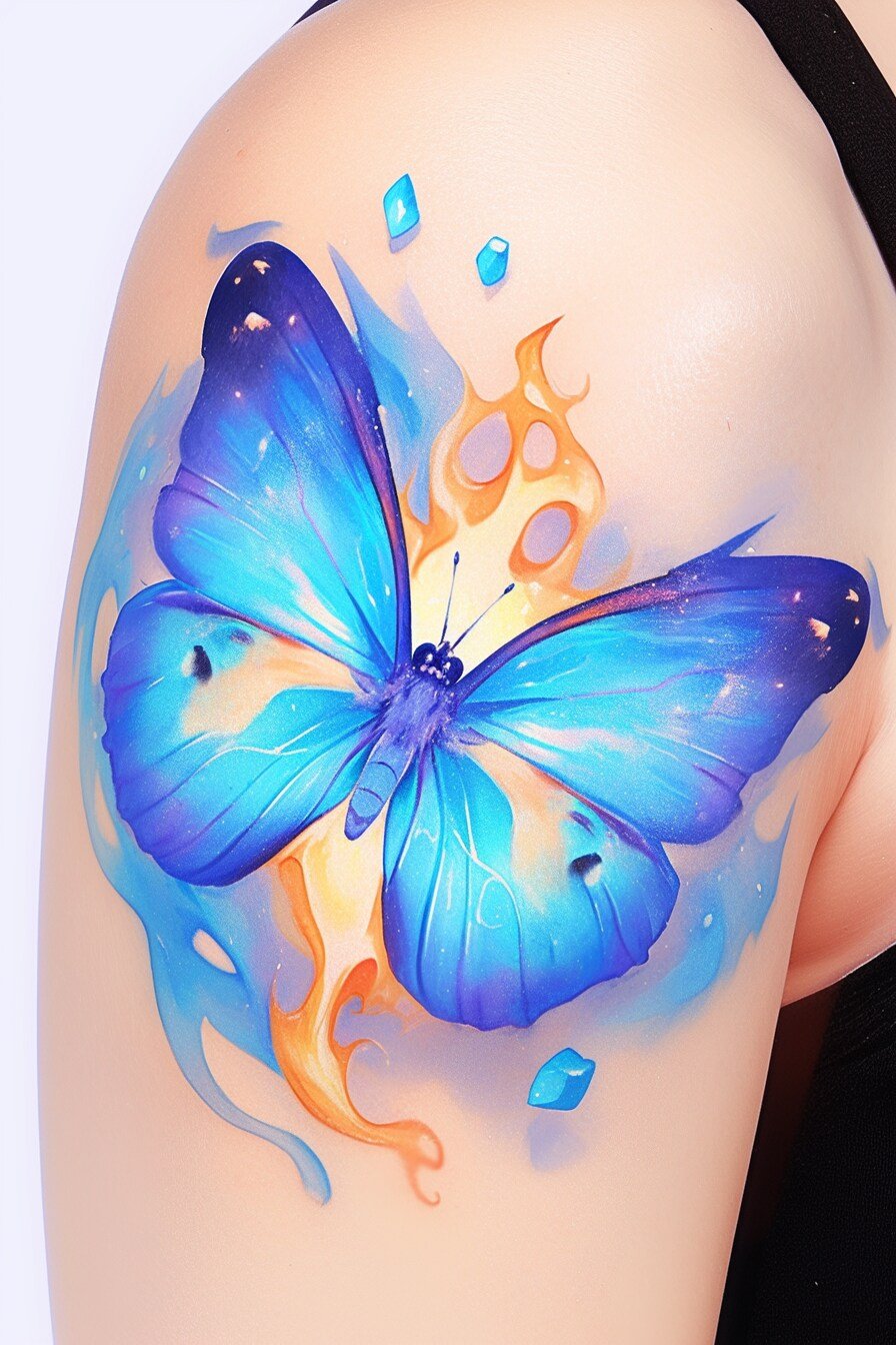 Arm Butterfly Tattoo 21