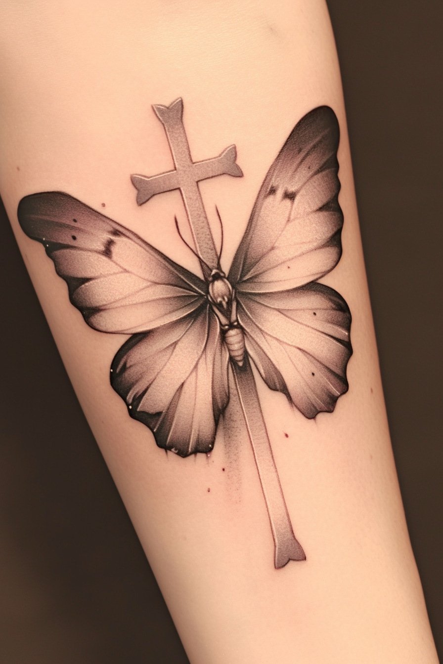 Arm Butterfly Tattoo 27