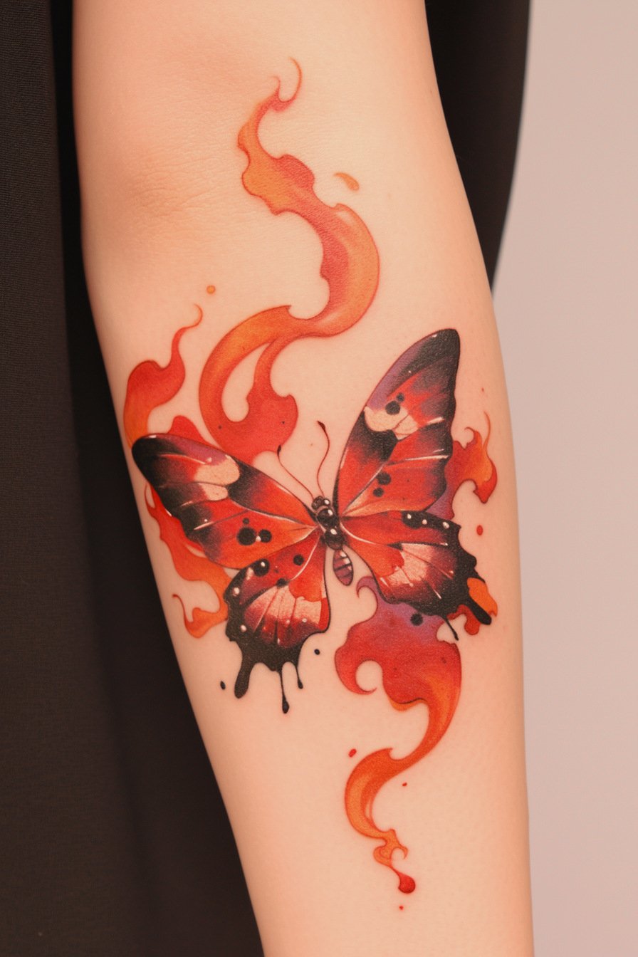 Arm Butterfly Tattoo 3