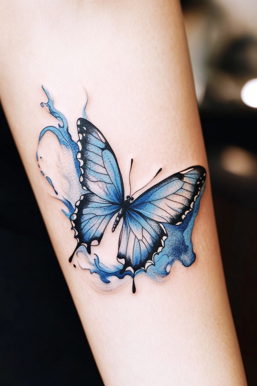 Arm Butterfly Tattoo 4