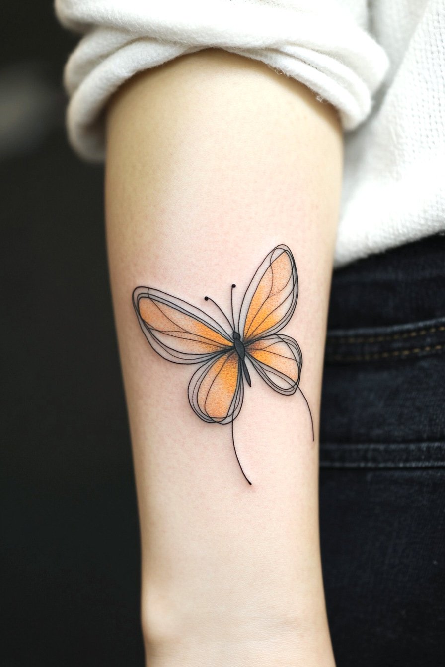 Arm Butterfly Tattoo 5