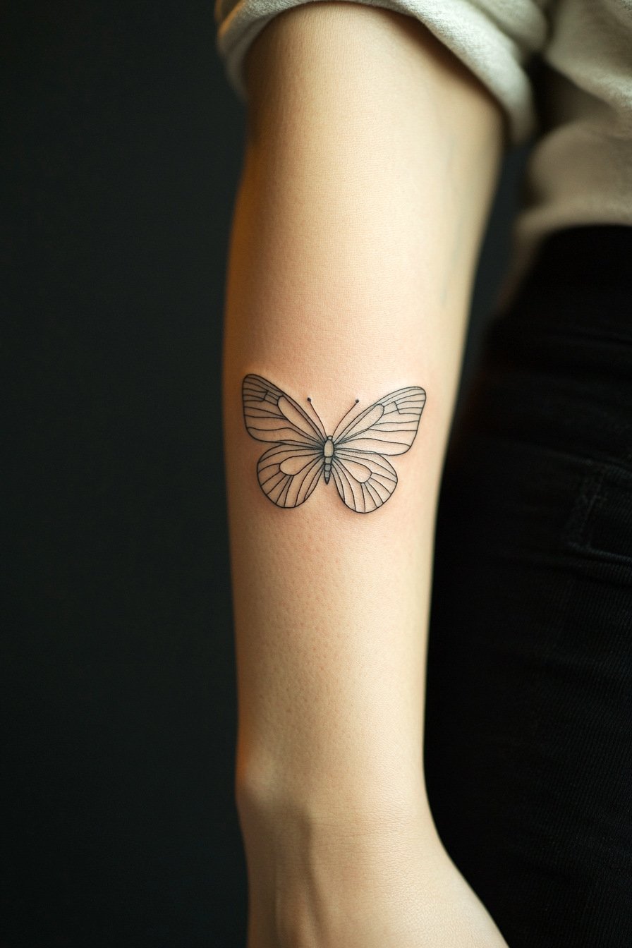 Arm Butterfly Tattoo 6