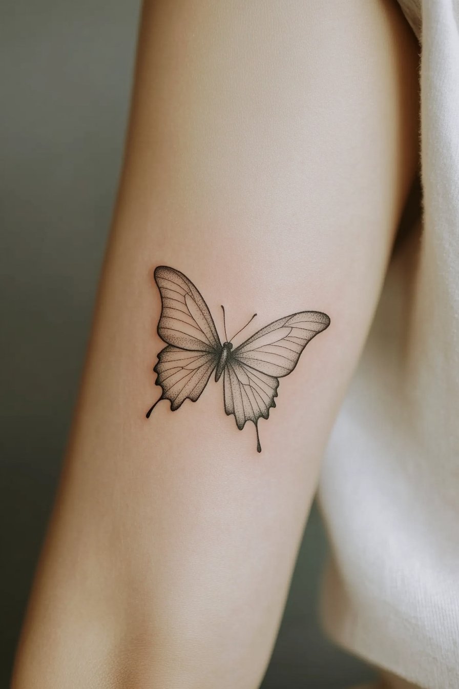 Arm Butterfly Tattoo 9