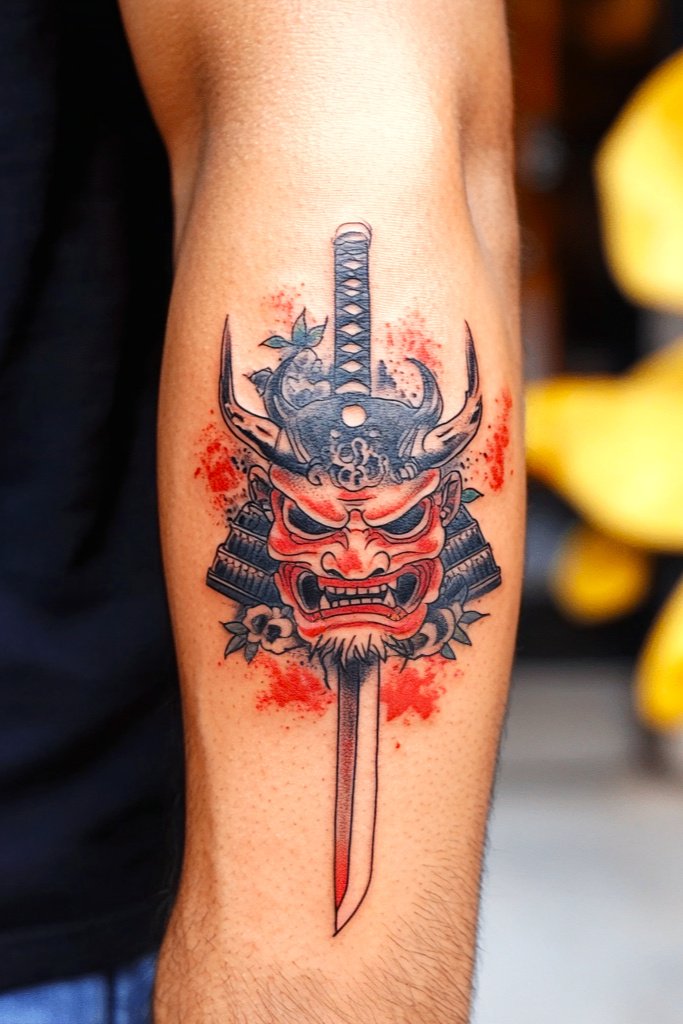 Arm Oni Tattoo Design Ideas 1