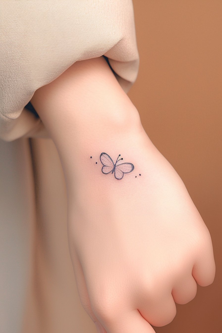 Butterfly Tattoo Design Ideas on Hand 10