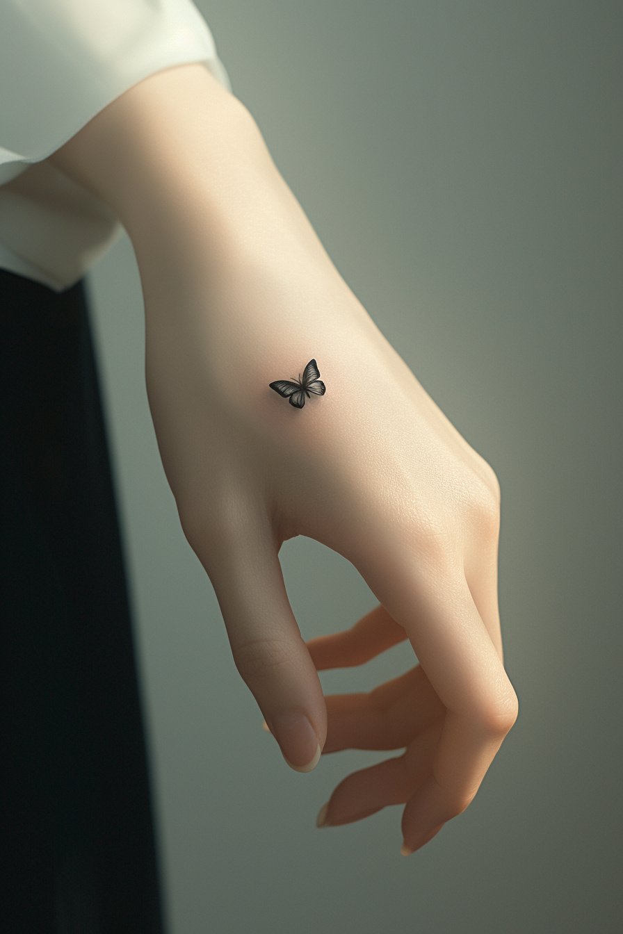 Butterfly Tattoo Design Ideas on Hand 5