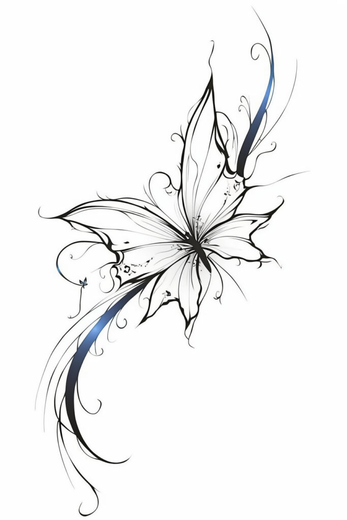 50 Breathtaking Butterfly Tattoo Stencil Designs – Refined Aesthetique