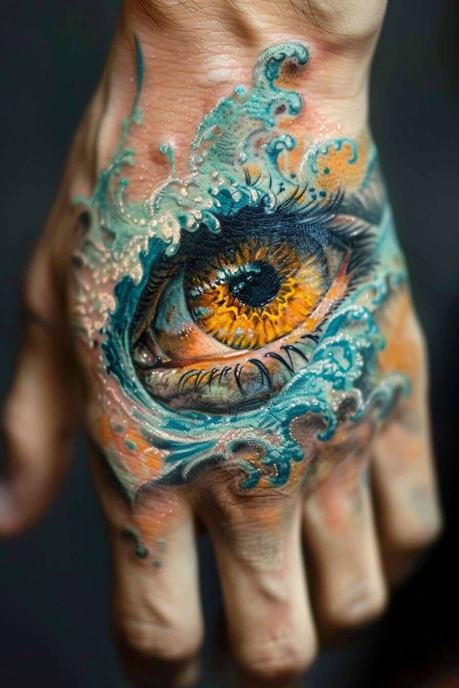 Hand Eye Tattoo For Men (4)