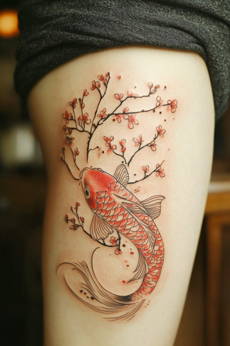 75 Uniquely Gorgeous Koi Fish Tattoo Ideas For Women – Refined Aesthetique