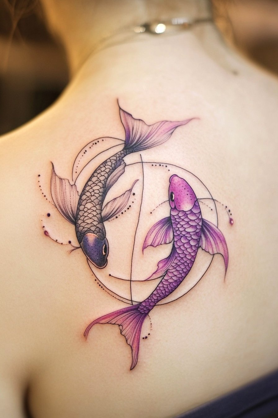 Koi Fish Tattoo Design For Women 2