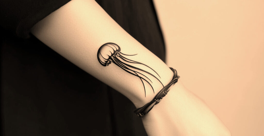 46 Delicate and Chic Minimalist Jellyfish Tattoo Ideas You Can’t Miss ...