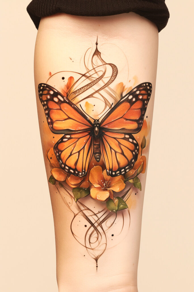 45 Beautiful Monarch Butterfly Tattoos for Your Next Ink – Refined ...
