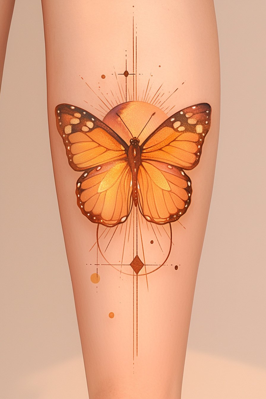 Monarch Butterfly Tattoo Ideas 15