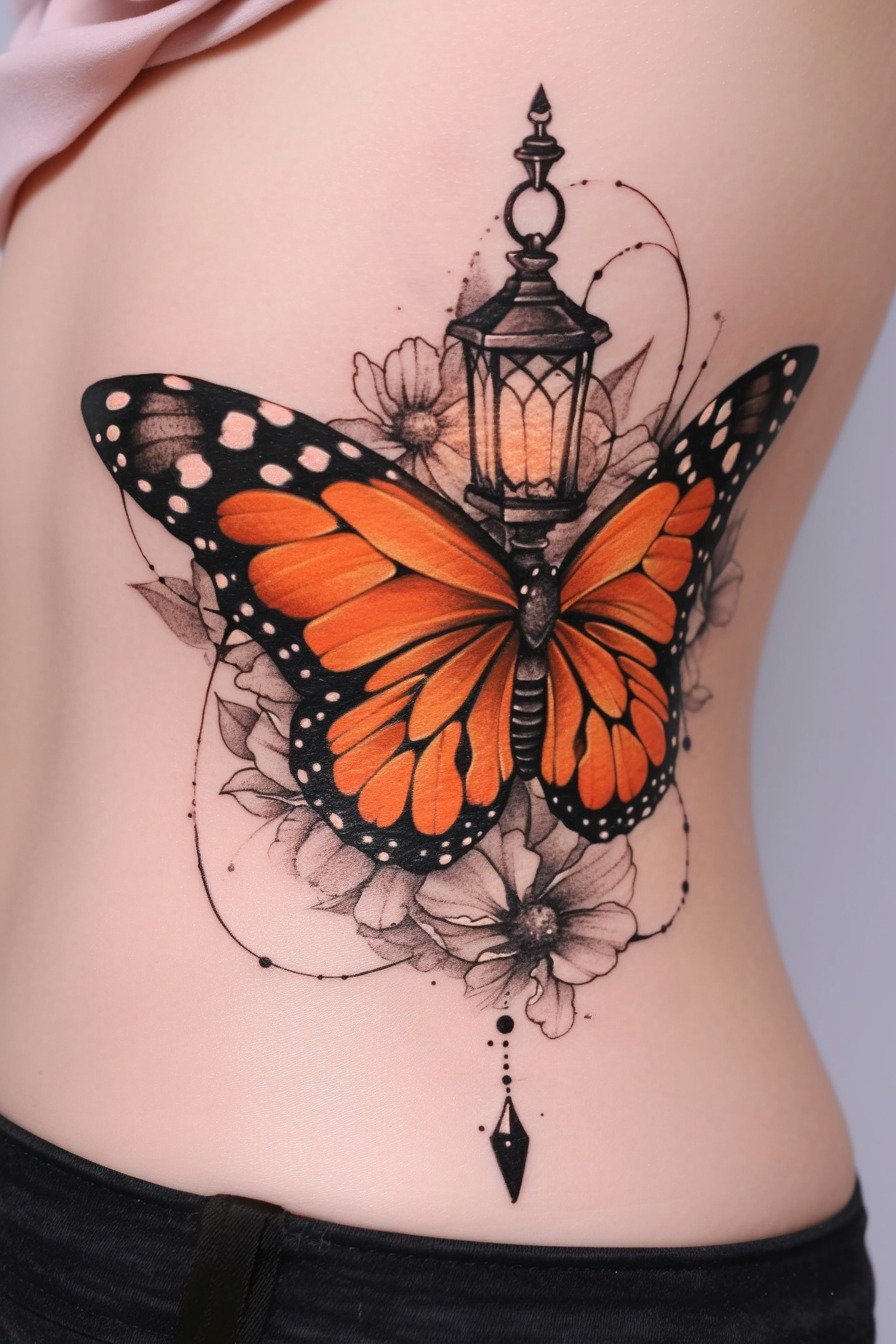 Monarch Butterfly Tattoo Ideas 17