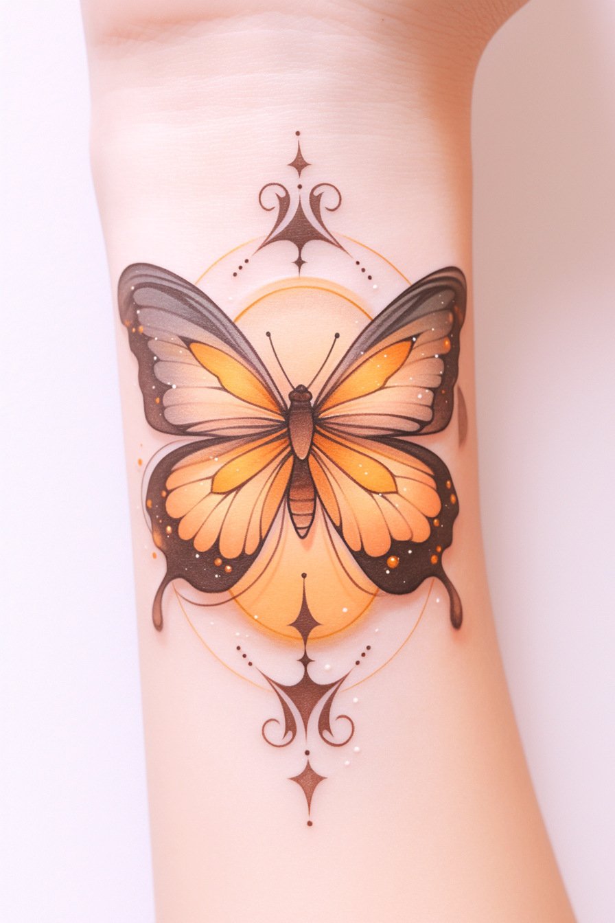 Monarch Butterfly Tattoo Ideas 22