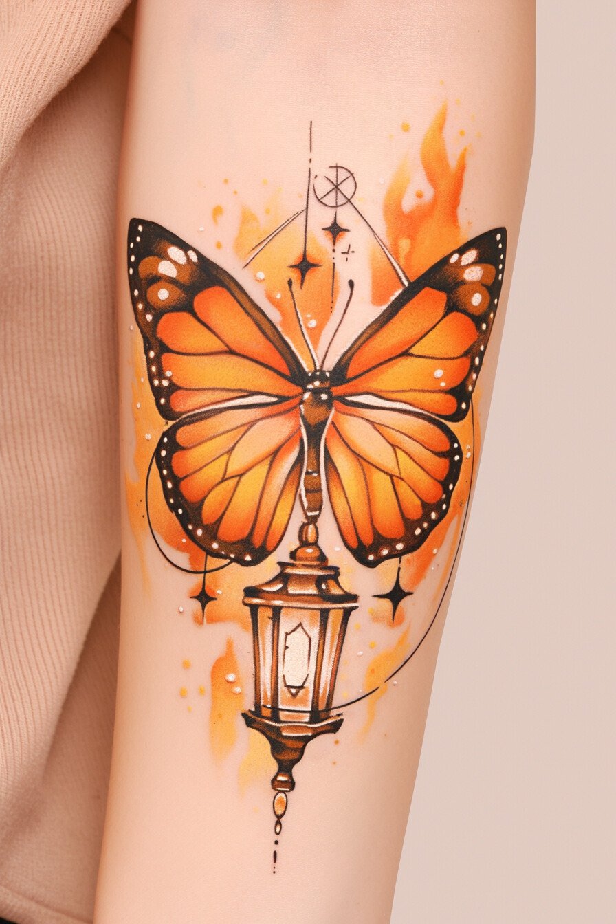 Monarch Butterfly Tattoo Ideas 23