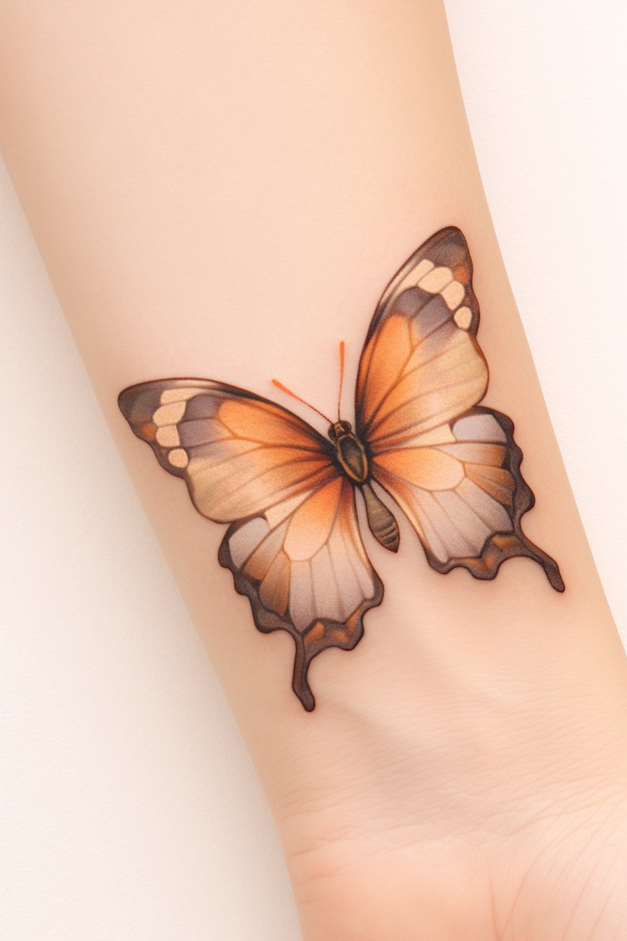 Monarch Butterfly Tattoo Ideas 24