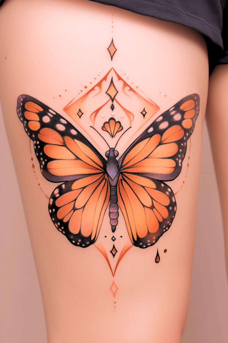 45 Beautiful Monarch Butterfly Tattoos for Your Next Ink – Refined ...