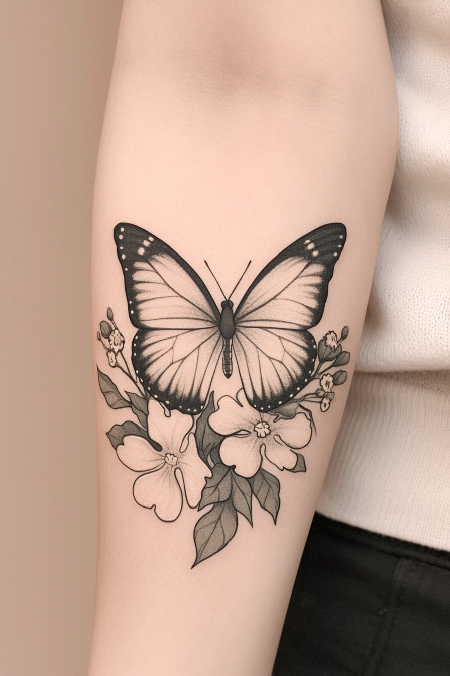 Monarch Butterfly Tattoo Ideas 28