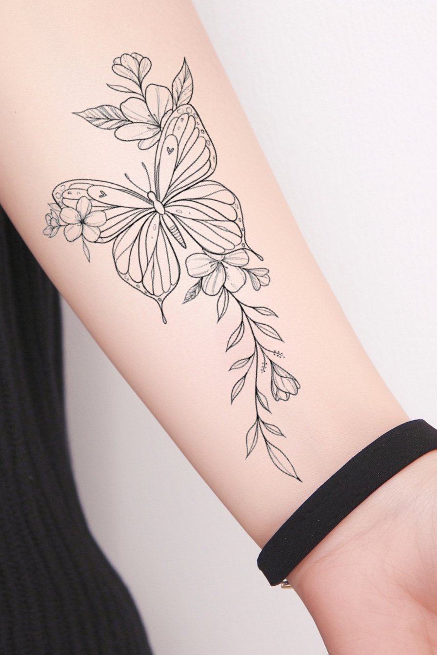 Monarch Butterfly Tattoo Ideas 33