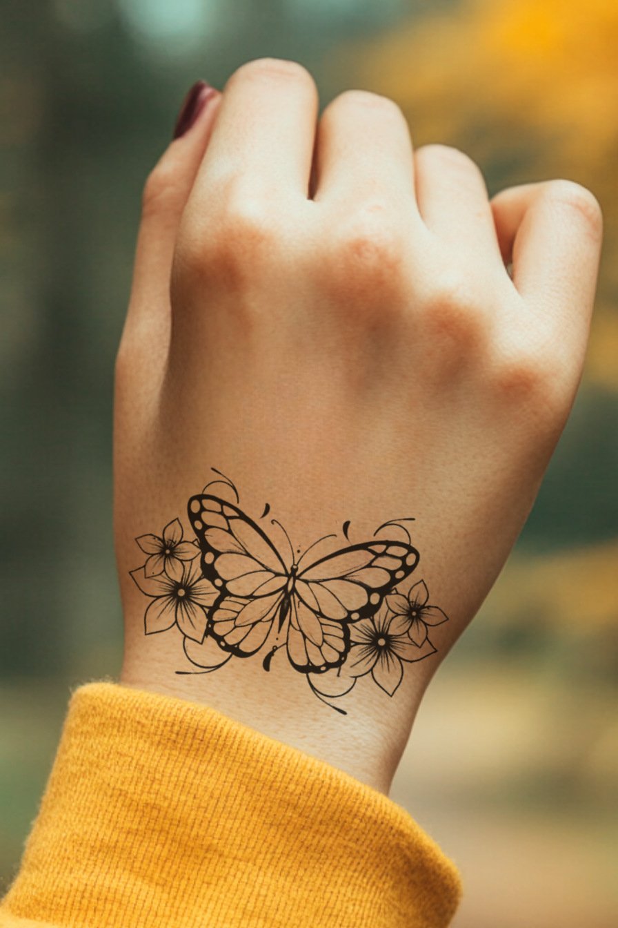 Monarch Butterfly Tattoo Ideas 35