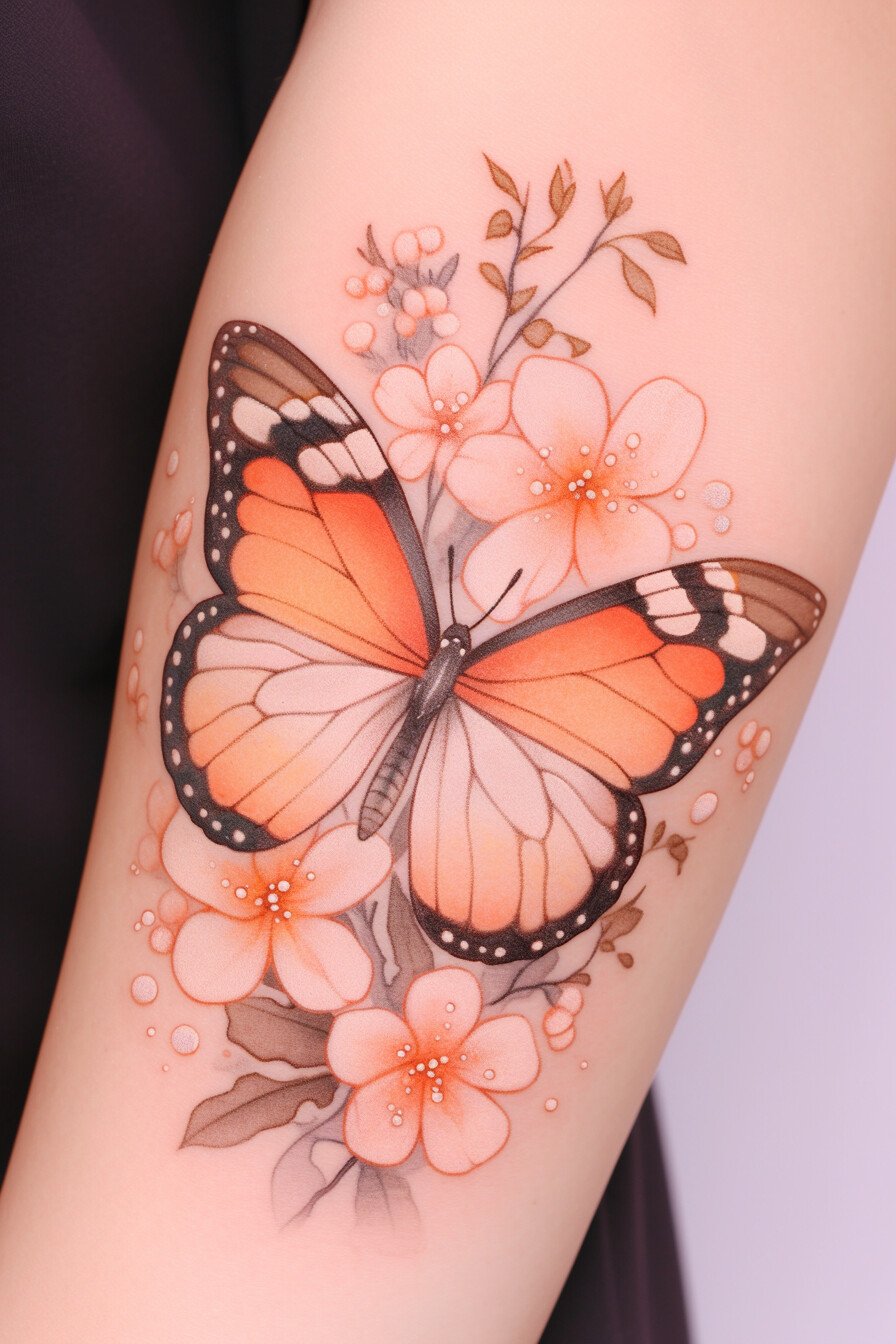 Monarch Butterfly Tattoo Ideas 5