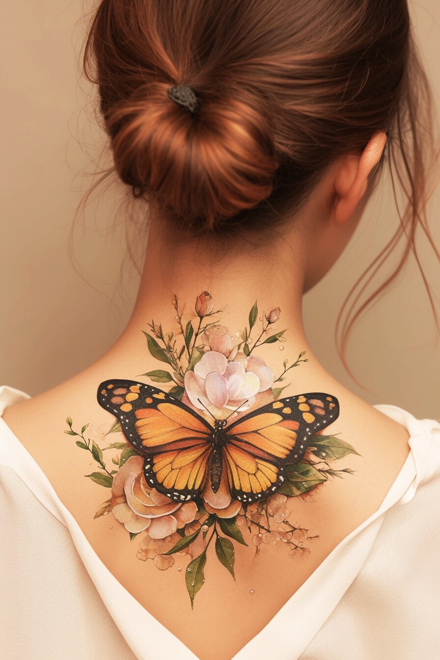 Monarch Butterfly Tattoo Ideas 7