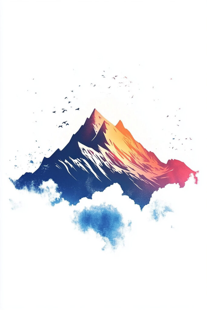 25 Fresh Mountain Tattoo Stencils for Outdoor Lovers – Refined Aesthetique
