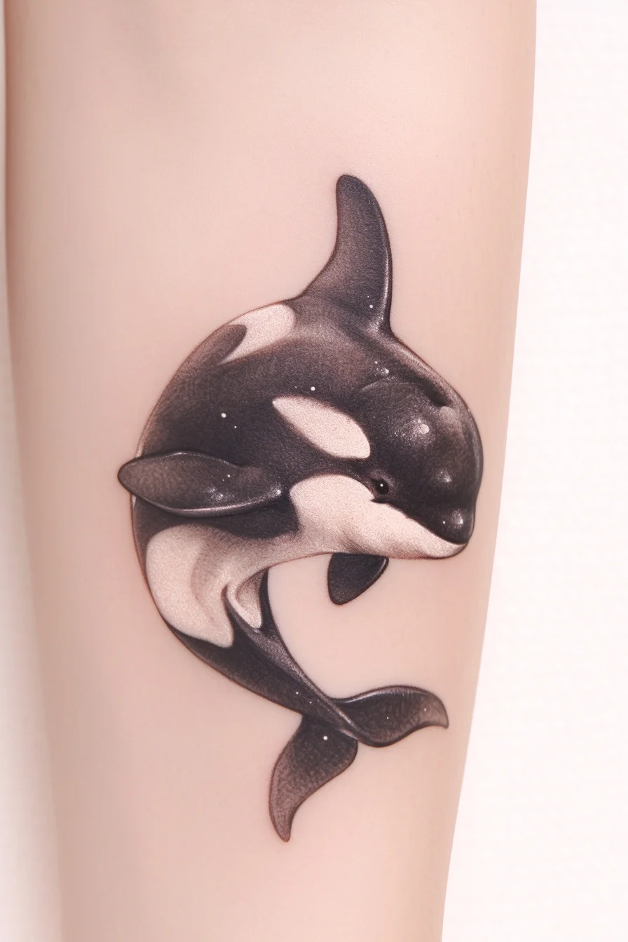 Orca Whale Tattoo (11) - Arm