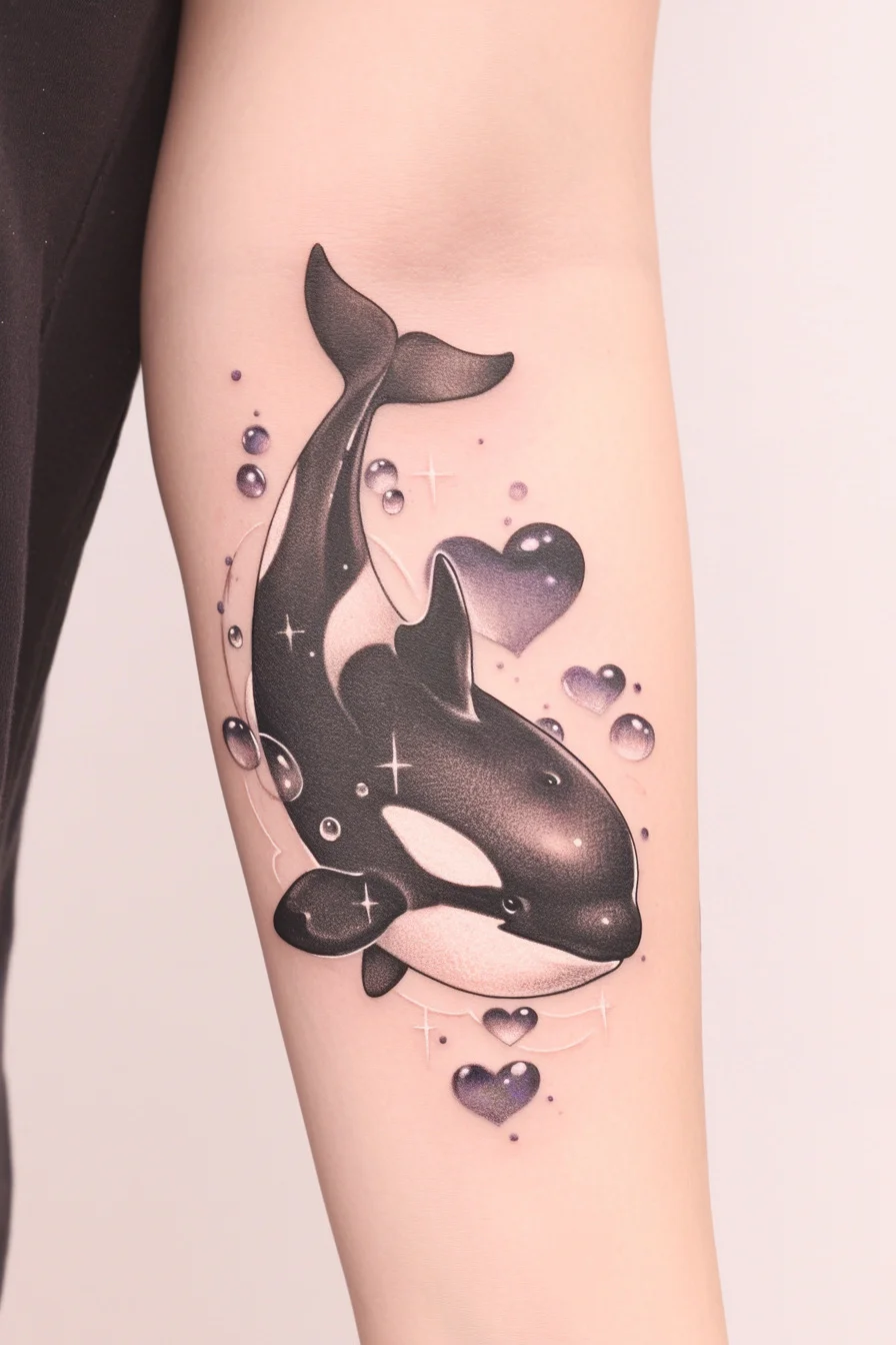 Orca Whale Tattoo (13) - Arm