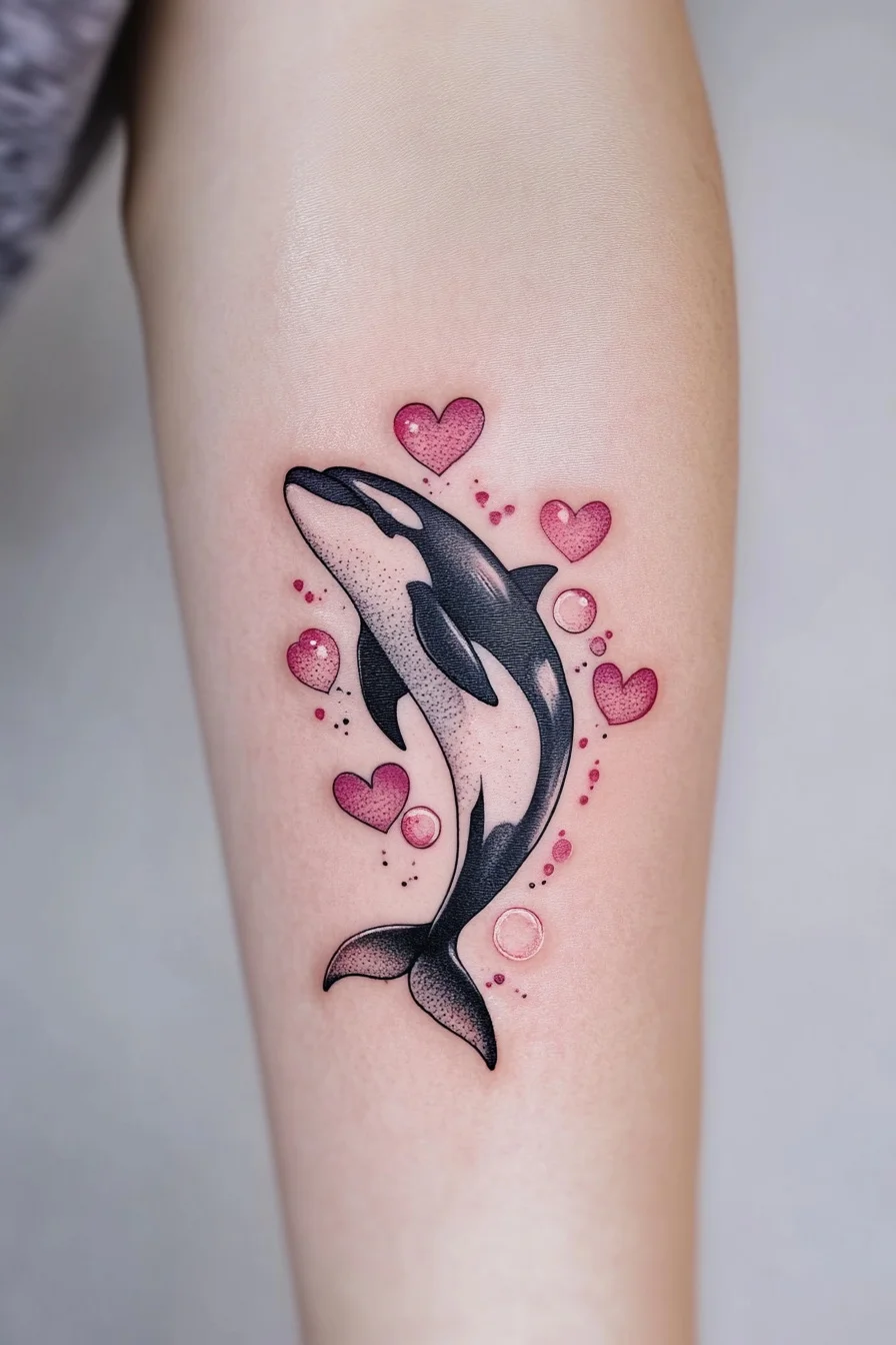 Orca Whale Tattoo (14) - Arm