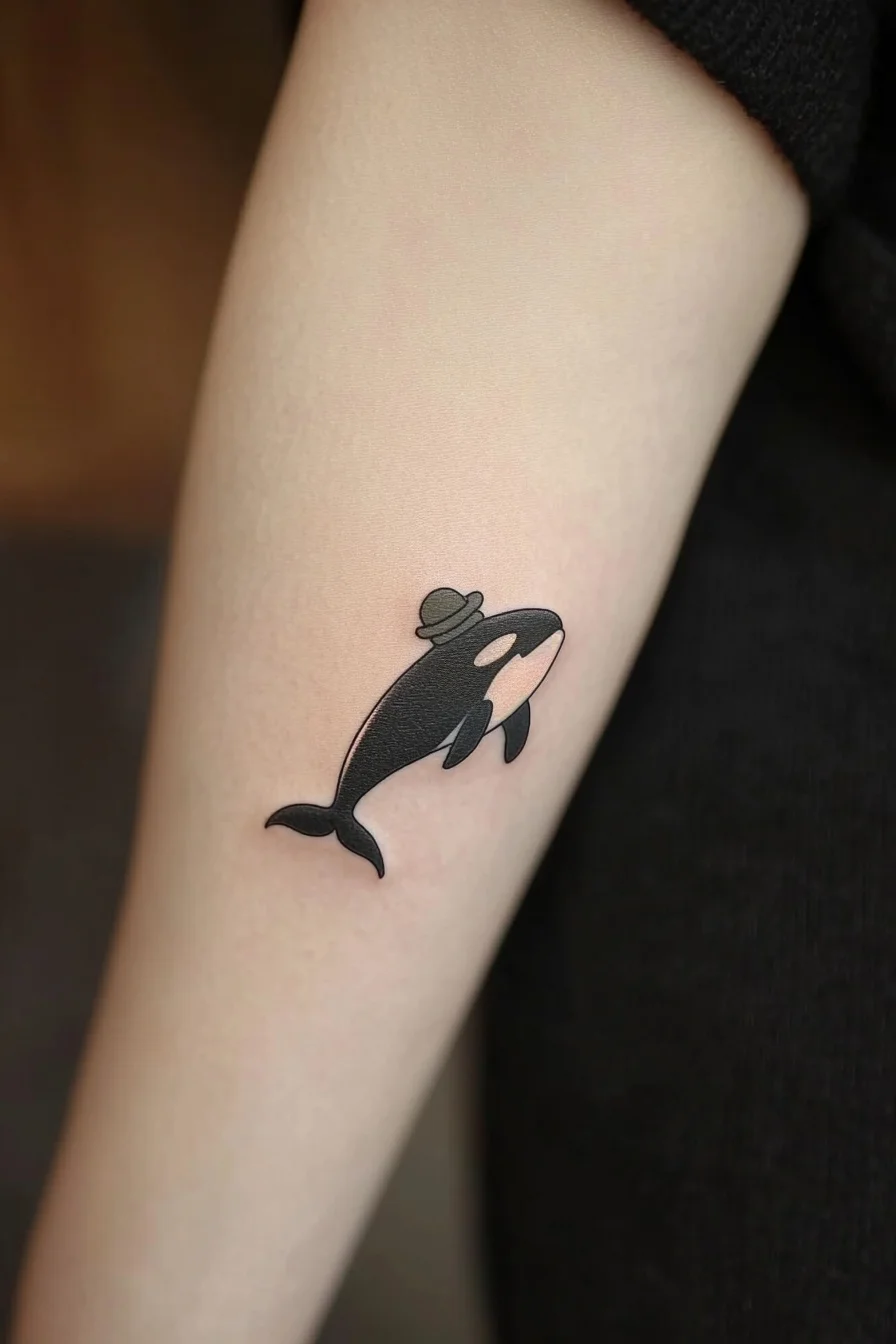 Orca Whale Tattoo (30) - Arm