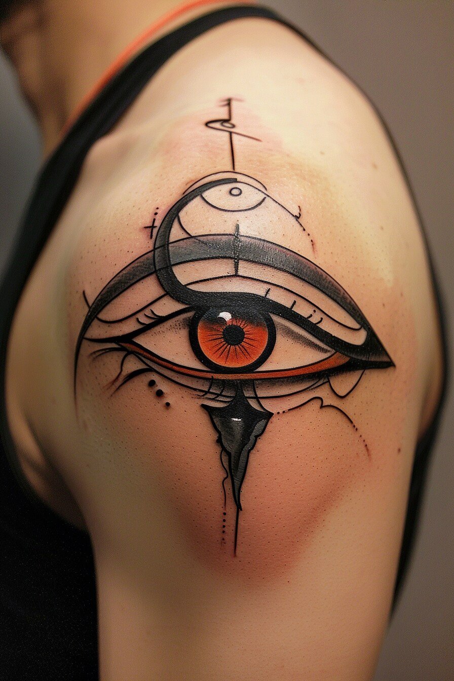 Shoulder Eye Tattoo For Men (5)