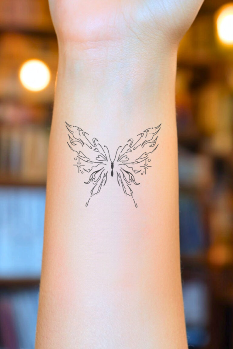 45 Simple Butterfly Tattoos Perfect For a Minimalist Look – Refined ...